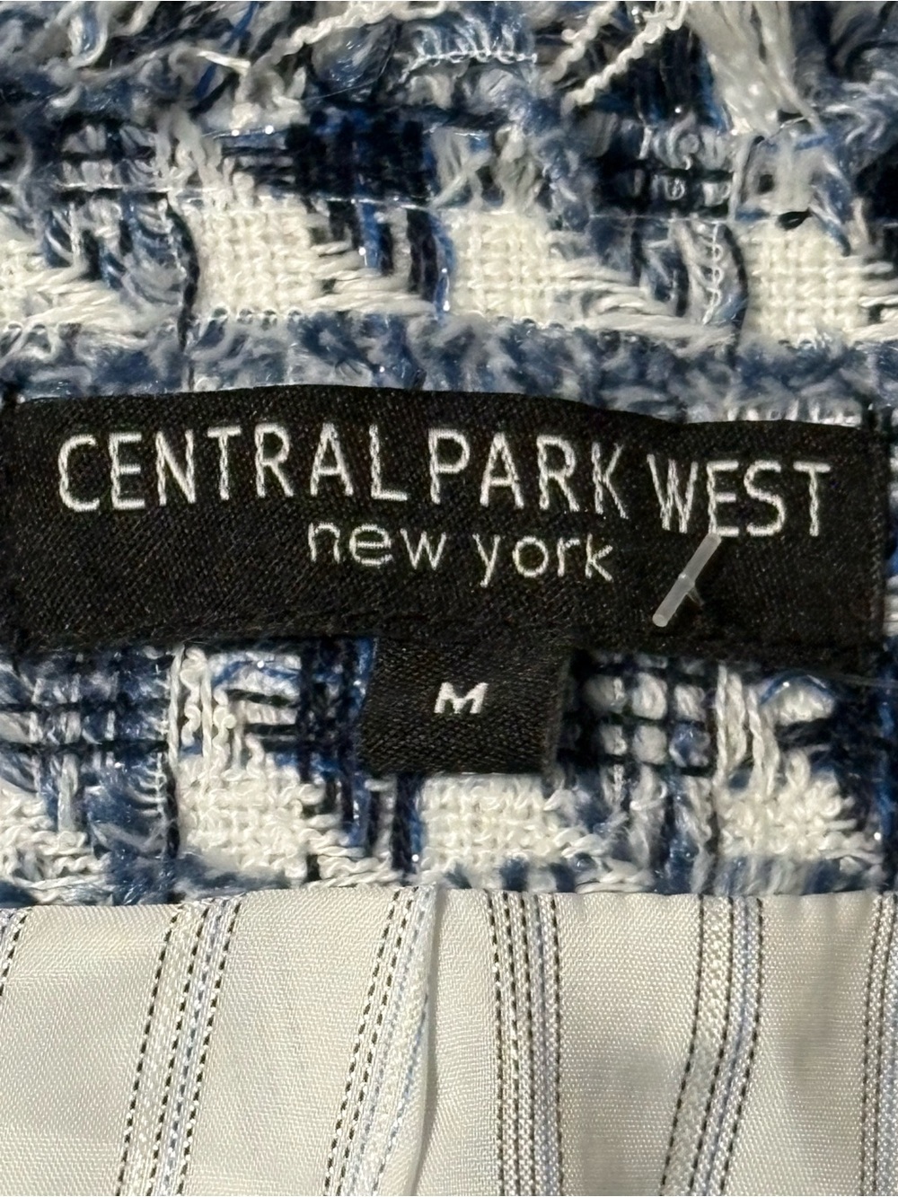Central Park West NYC contemporary tweed blazer jacket - Picture 5 of 7